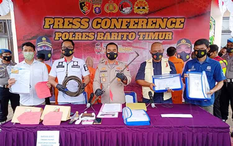 Polres Barito Timur akan Buru Penadah Hasil Pencurian Sparepart Alat Berat di Surabaya