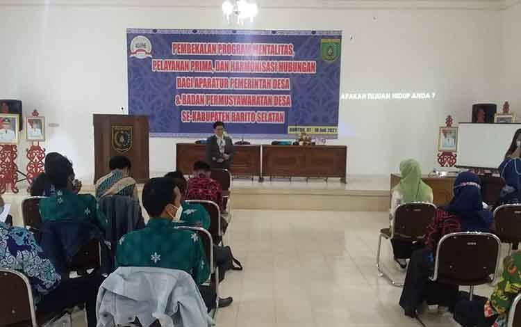 Aparatur Desa dan BPD se Barito Selatan Dibekali Program Mentalitas dan Pelayanan Prima