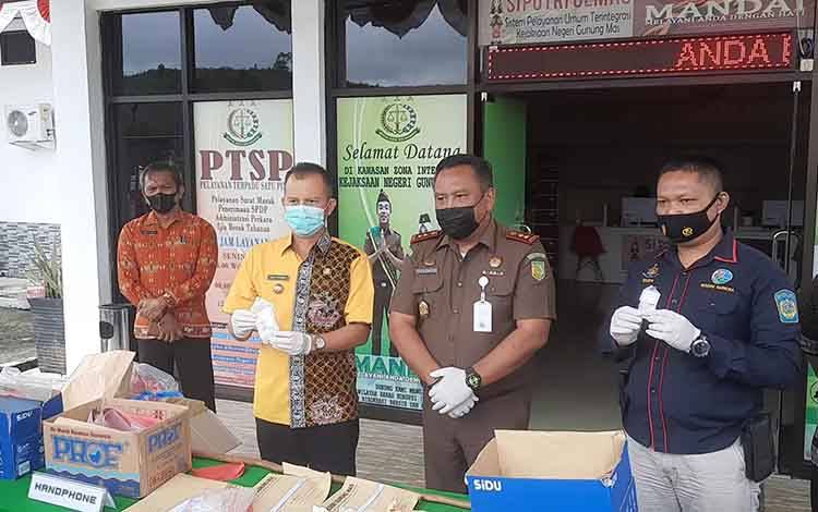 Bupati Gunung Mas Ikut Pemusnahan 160 Gram Sabu