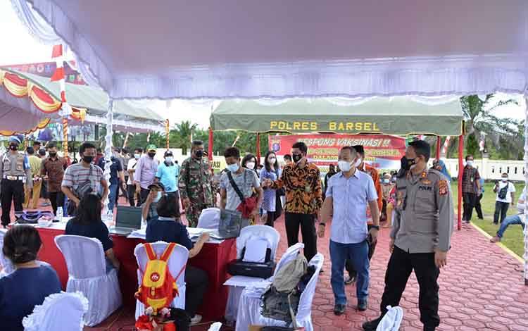 Serbuan Vaksinasi, Polres Barito Selatan Targetkan 1 Hari 1.000 Vaksin