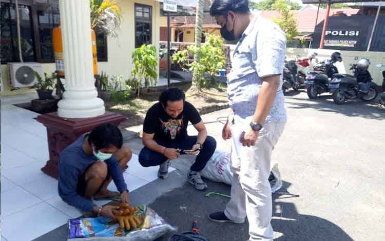 Terduga Pencuri Kabel Trafo di Sampit Mengaku 9 Kali Beraksi