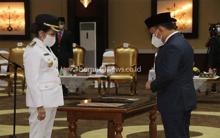 Usai Dilantik, Bupati Pulang Pisau Siap Tuntaskan Pembangunan Edy-Taty