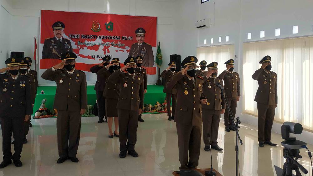 Kejaksaan Negeri Seruyan Ikuti Peringatan Hari Bhakti Adhyaksa Secara Virtual