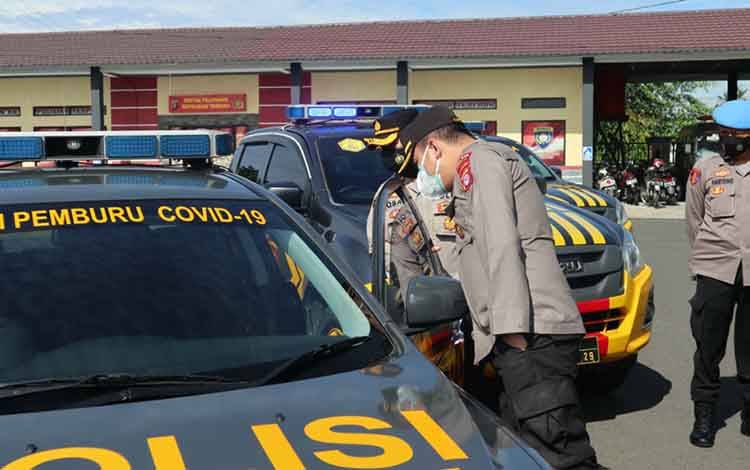 Kapolres Kapuas Minta Personel Rutin Rawat Kendaraan Dinas