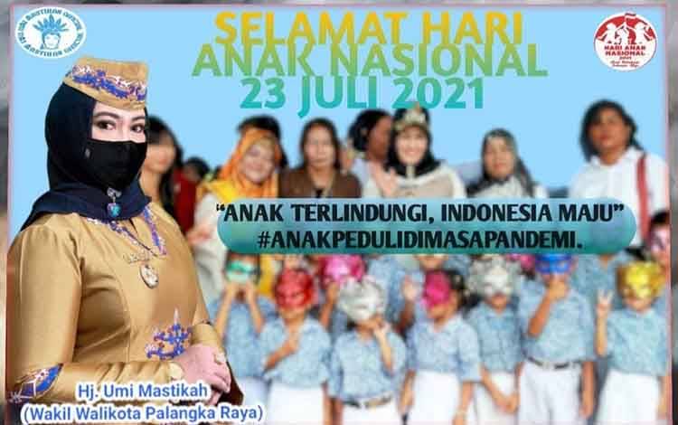 Peringati Hari Anak Nasional, Ini Pesan Wawali Kota Palangka Raya