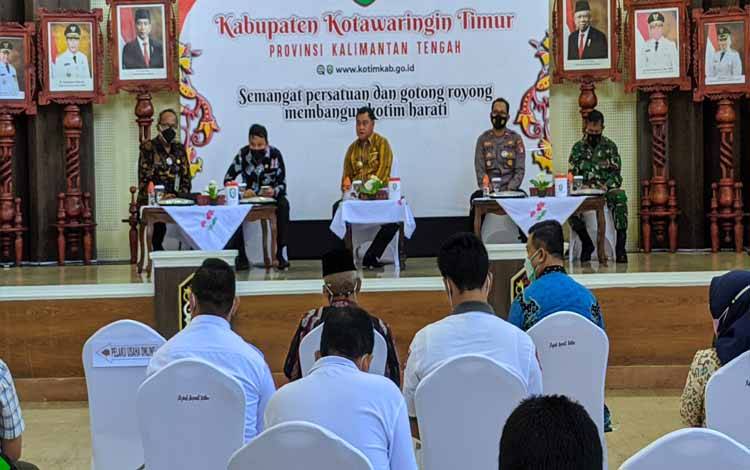 Bupati Kotim Gelar Pertemuan dengan Pelaku UMKM Guna Tampung Keluhan Dimasa Covid-19