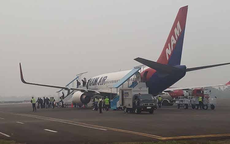 Penumpang Datang di Bandara Iskandar Pangkalan Bun Semakin Tertib