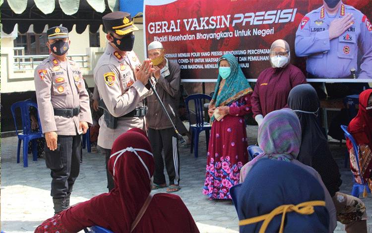 Gerai Vaksin Presisi Polres Seruyan Laksanakan Vaksinasi Lansia