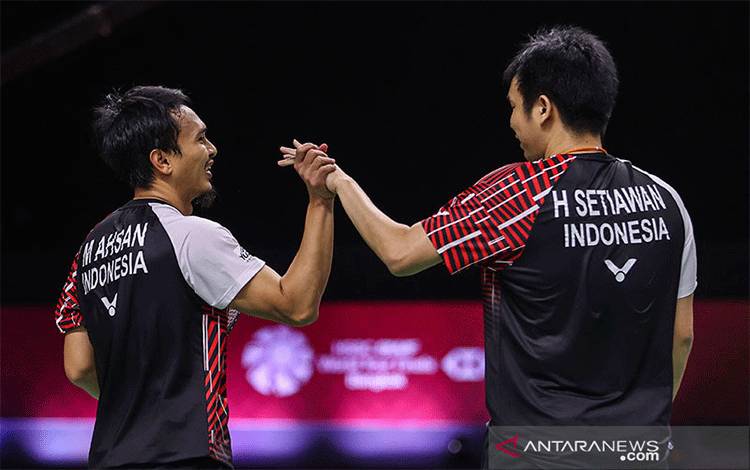 Hendra/Ahsan Tampil Kompak Atasi Yakura/Ho-Shue di Laga Pertama