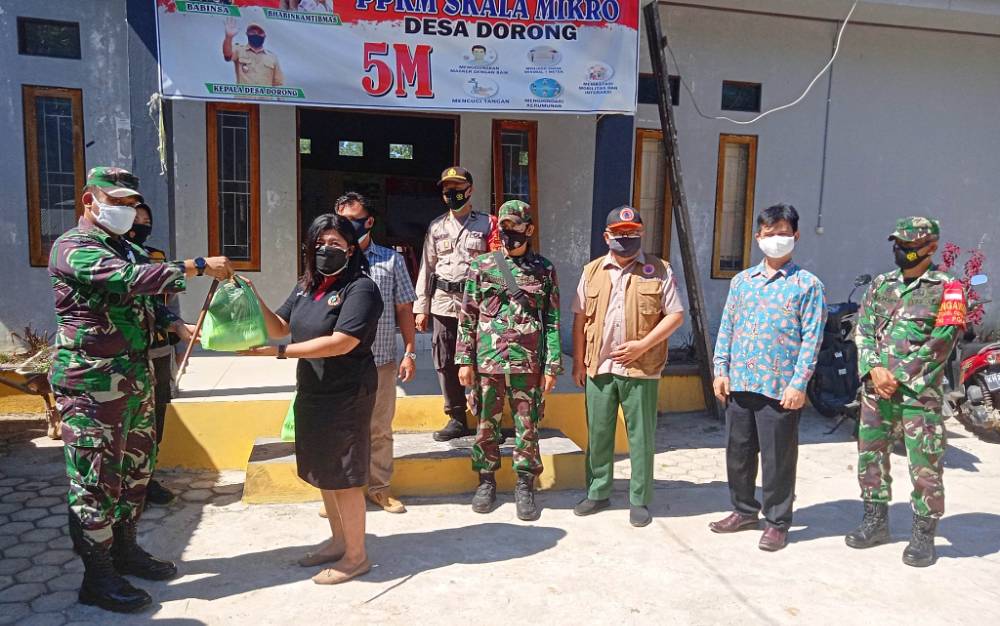 Dandim Buntok Cek Kesiapan Posko PPKM Mikro di 4 Kecamatan Barito Timur