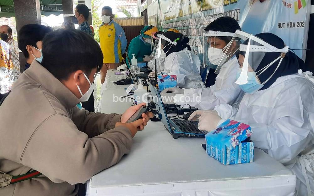 Rangkaian proses vaksinasi covid-19 di Kotawaringin Barat.