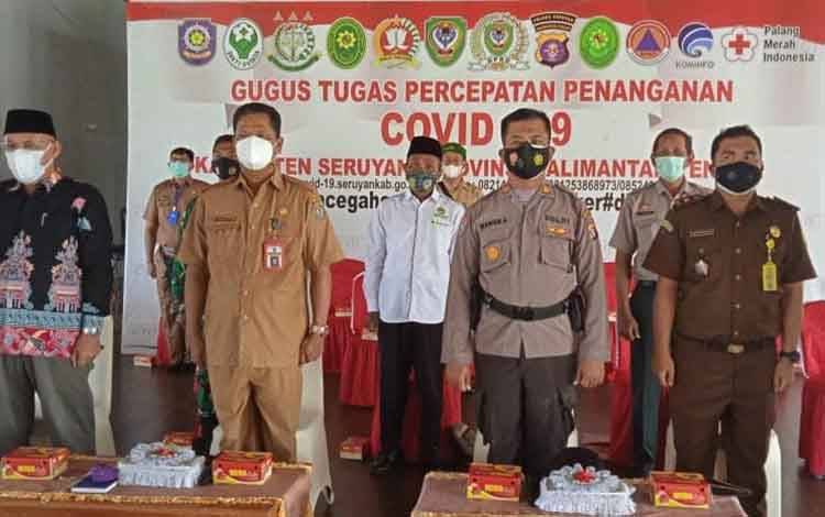 Sekda Seruyan Ikuti Rakor Bersama Pemprov Kalteng Terkait Penanganan Covid-19