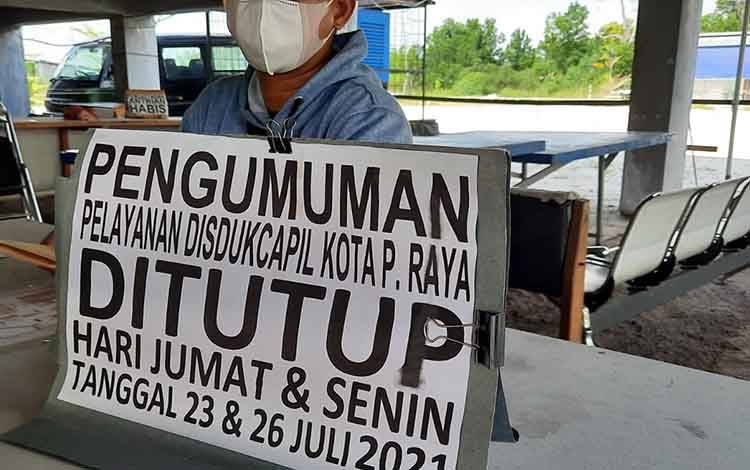 Ternyata ini Alasan Dukcapil Palangka Raya Sempat Tutup Layanan