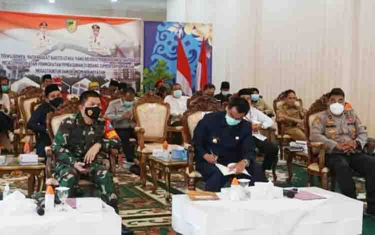 Pemkab Barito Utara Ikuti Rakor Covid-19 se-Kalteng