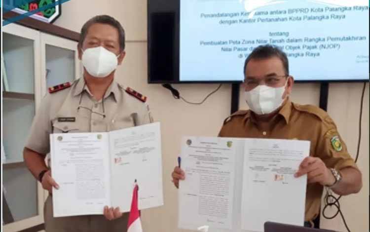 MoU BPPRD Palangka Raya bersama BPN terkait peta ZNT