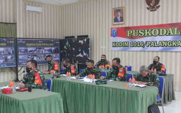 Kodim Palangka Raya Maksimalkan Posko Koramil Tangani Covid-19