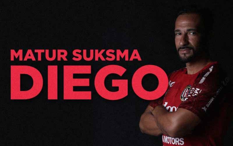 Ucapan terima kasih Bali United untuk Diego Assis. (foto : HO/Baliutd.com)