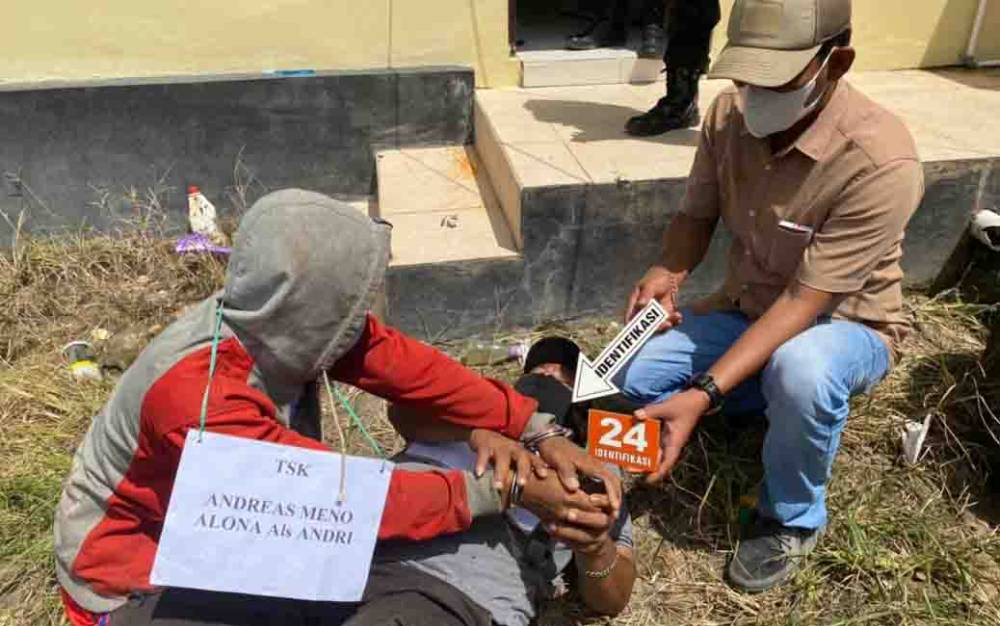 Rekonstruksi Perampokan di Desa Basirih Hulu Samuda, Pelaku Peragakan 30 Adegan