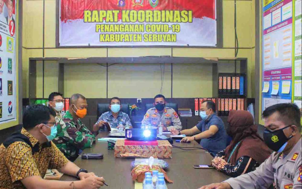 Kapolres Seruyan Pimpin Rakor Penanganan Covid-19, Ini Langkahnya