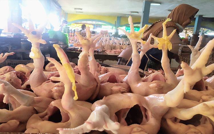 Harga Daging Ayam Ras di Kobar Rp38.000