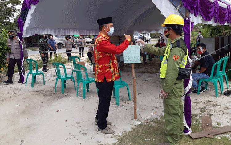 Bupati Sukamara Bersama Forkopimda Pantau Pelaksanaan Pilkades