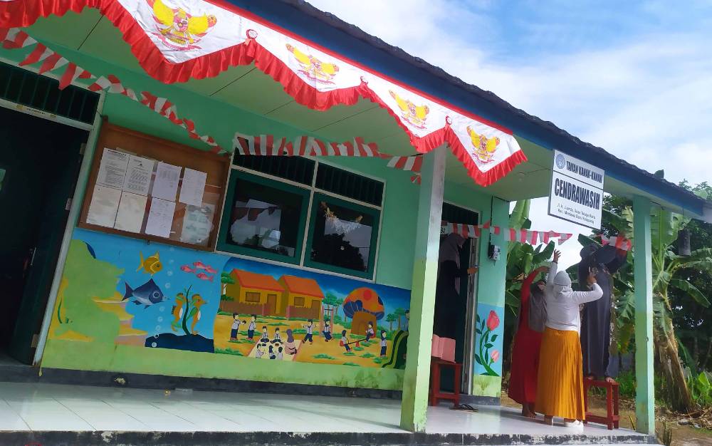 TK Cendrawasih Sampit Semarakkan Kemerdekaan di Tengah Pembelajaran Jarak Jauh