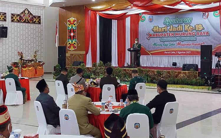 Hari Jadi Murung Raya, Perdie: Menuju Masyarakat Sehat dan Produktif