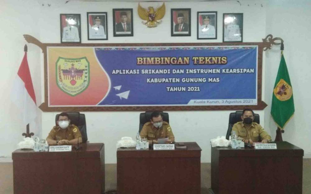 Pemkab Gunung Mas Gelar Bimtek Aplikasi Srikandi Secara Virtual