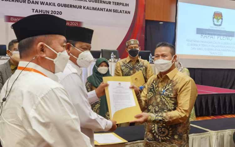 KPU Tetapkan BirinMU Pasangan Terpilih Pilkada Kalsel 2020