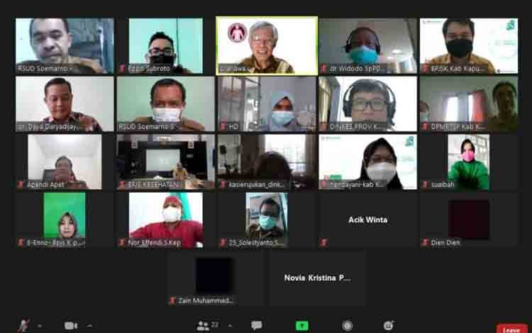 RSUD Kapuas Lakukan Visitasi Virtual Perizinan Unit Hemodialisa Baru