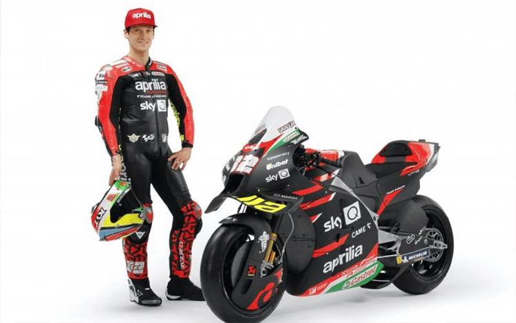 Pebalap tim Aprilia Lorenzo Savadori ((HO via Gresini Racing))