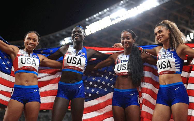 AS Rebut Emas 4x400m Putri, Allyson Felix Sebelas Medali