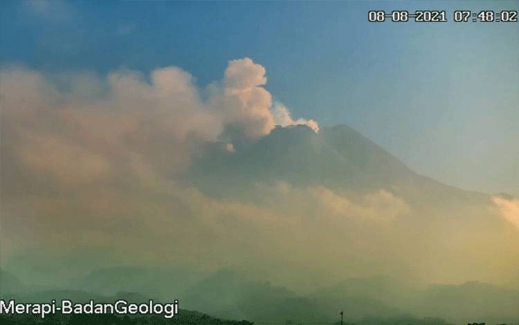 Awan Panas Guguran Meluncur Lima Kali dari Gunung Merapi