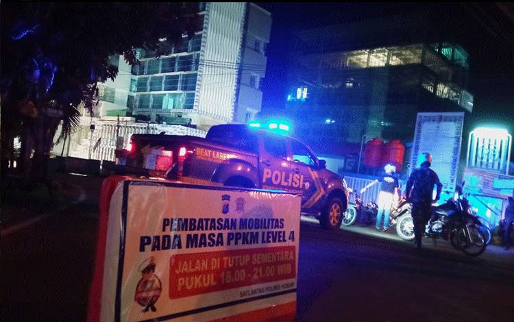 Pantauan Wakapolres Kobar Terkait Titik Penyekatan Jalan di Pangkalan Bun