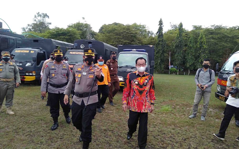 Kapolres Katingan Ingatkan Kesiapan PBS dan Warga Tanggulangi Karhutla