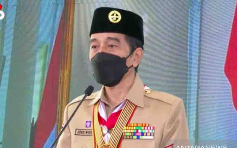 Presiden Jokowi: Pramuka Harus Jadi Pelopor Disiplin Protokol Kesehatan