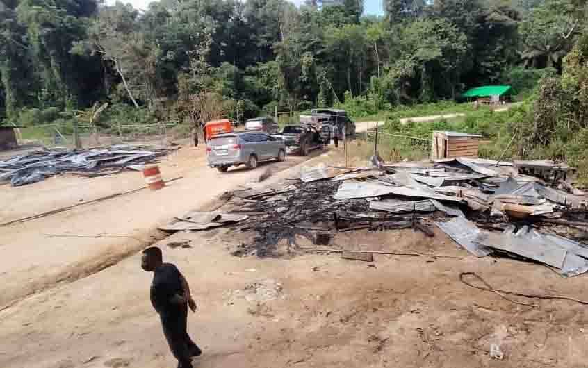 Polres Lamandau Kembali Tetapkan 7 Tersangka Pembakaran Kamp Koperasi di Kebun Sawit Desa Suja