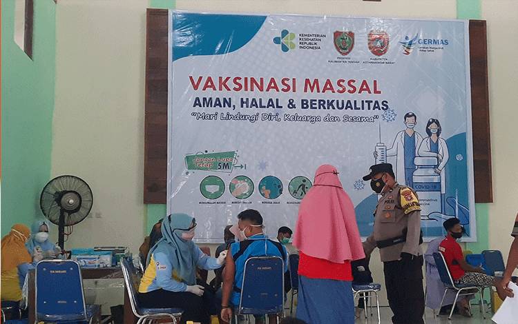 Vaksin Dosis 2 di Desa Natai Baru Sebanyak 1.100 Sasaran