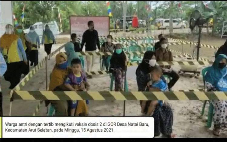 Video Vaksinasi Dosis 2 di Desa Natai Baru