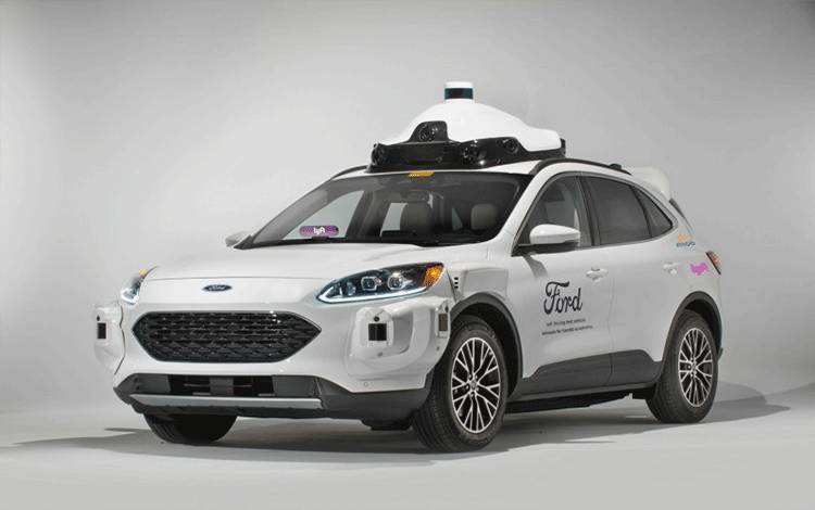 Kendaraan otonom dari Ford, Lyft dan Argo AI. (ANTARA/CarsCoops)