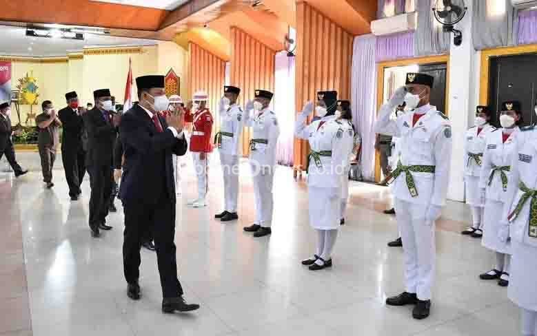 Bupati Lamandau Kukuhkan Paskibraka Tahun 2021