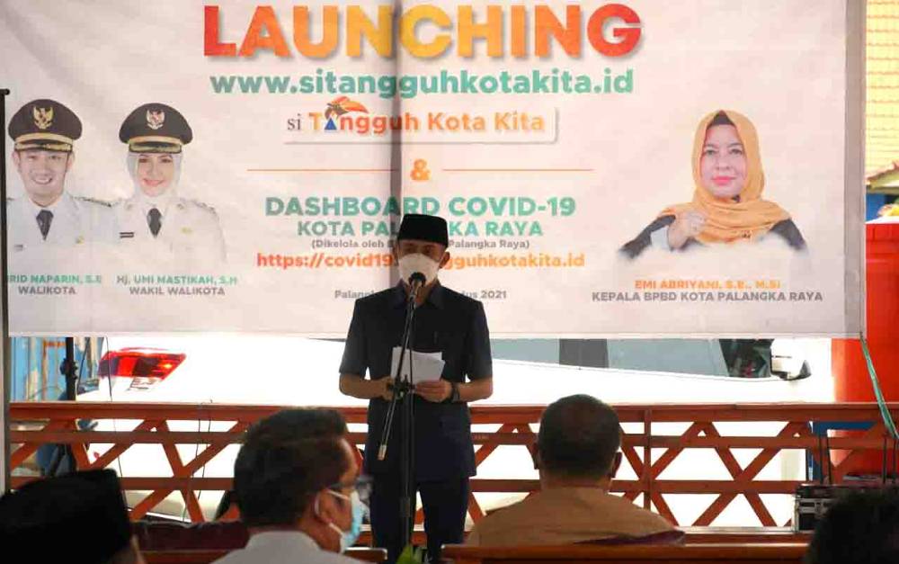 Wali Kota Palangka Raya Luncurkan Aplikasi SiTangguh dan Dashboard Covid-19