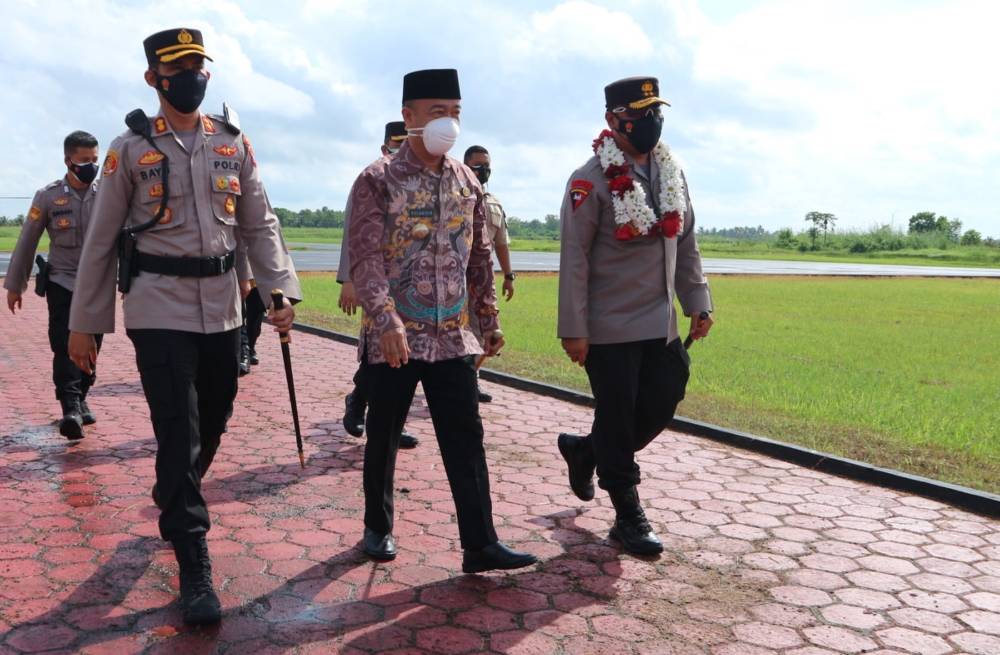 Bupati Seruyan Sambut Kedatangan Kapolda Kalteng