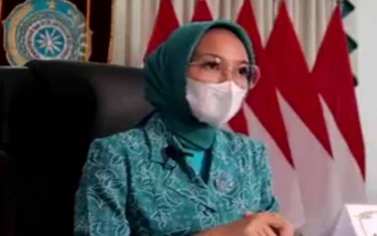 Ketua TP PKK Kalteng Ajak Kaum Ibu Edukasi Anak-anak Disiplin Protokol Kesehatan