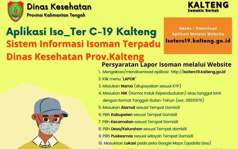 Dinkes Kalteng Sediakan Aplikasi Pelaporan Isoterc19, ini Manfaatnya