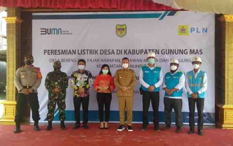 Jaringan Listrik PLN Masuk 4 Desa di Kecamatan Manuhing Gunung Mas