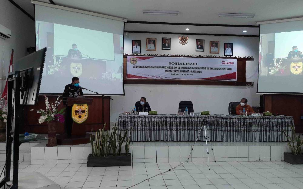 Diskominfosantik Kabupaten Gunung Mas Sosialisasikan SP4N-LAPOR