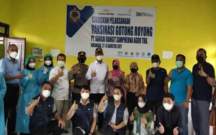 Vaksinasi Gotong Royong di Sukamara Dimulai