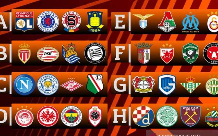 Hasil Undian Liga Europa: Grup B Panas ada Monaco, PSV dan Sociedad