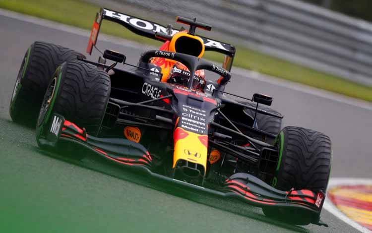 Verstappen Pimpin Finis 1-2 Red Bull di FP3 Basah GP Belgia